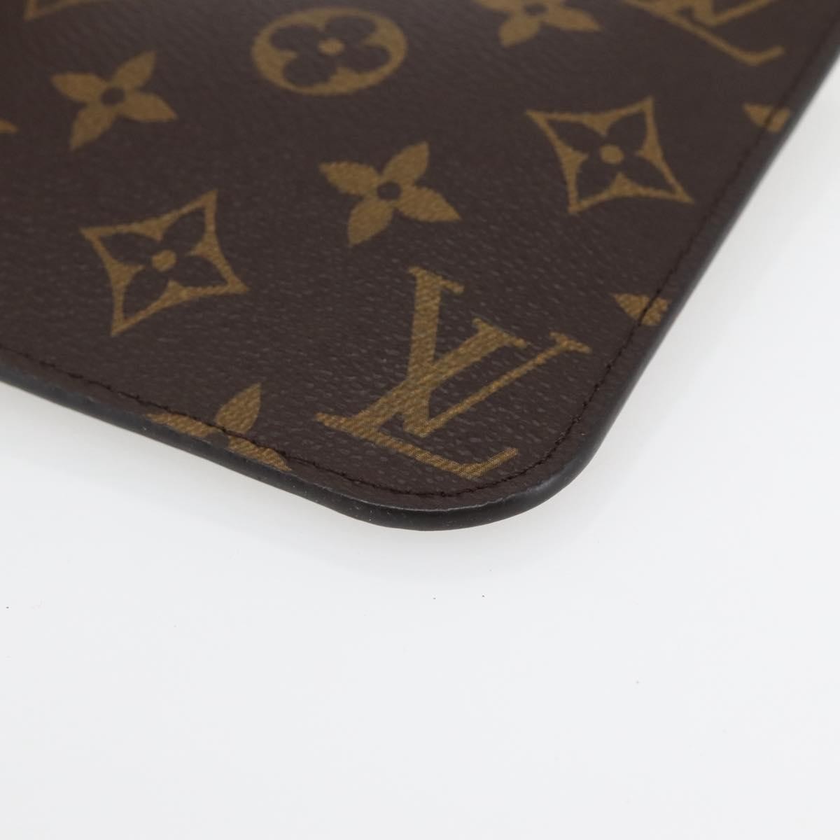 Louis Vuitton Neverfull Pochette Monogram Canvas Brown Canvas Clutche & Pouche Bag (Pre-Owned)
