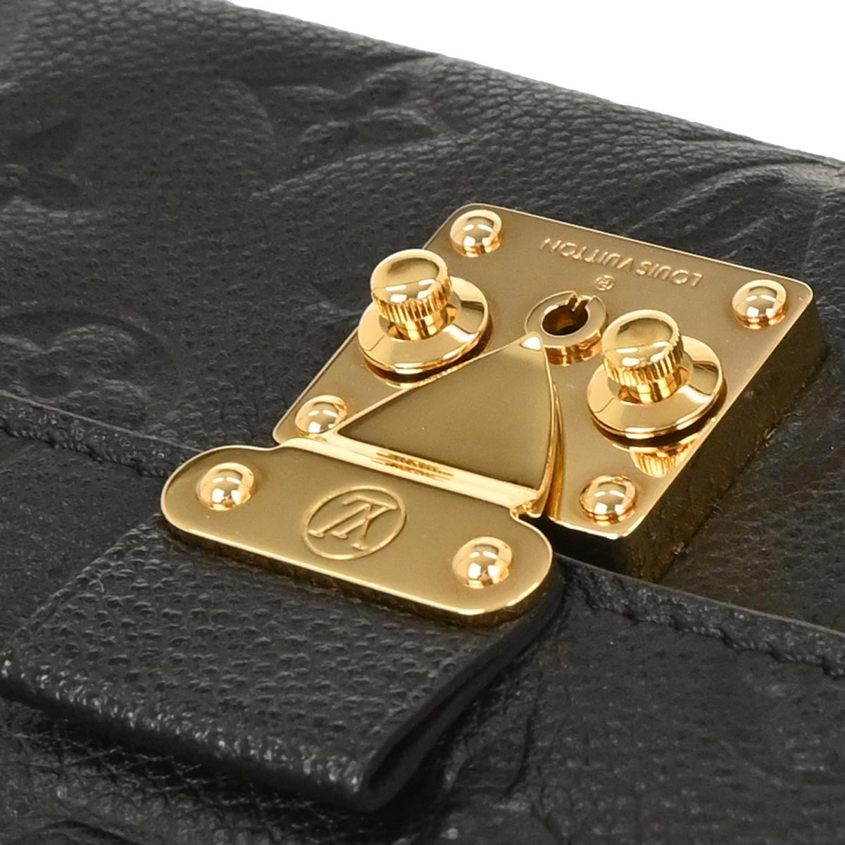 Louis Vuitton Fascinante Handbag Monogram Empreinte Leather Black Leather Shoulder Bag Bag (Pre-Owned)