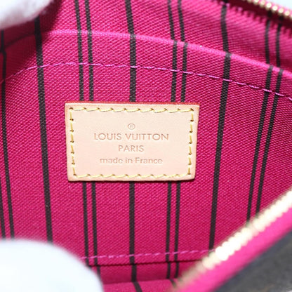 Louis Vuitton Neverfull Pochette Monogram Canvas Brown Canvas Clutche & Pouche Bag (Pre-Owned)