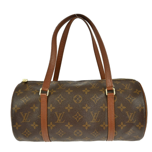 Louis Vuitton Papillon Handbag Monogram Canvas Brown Canvas Handbag (Pre-Owned)