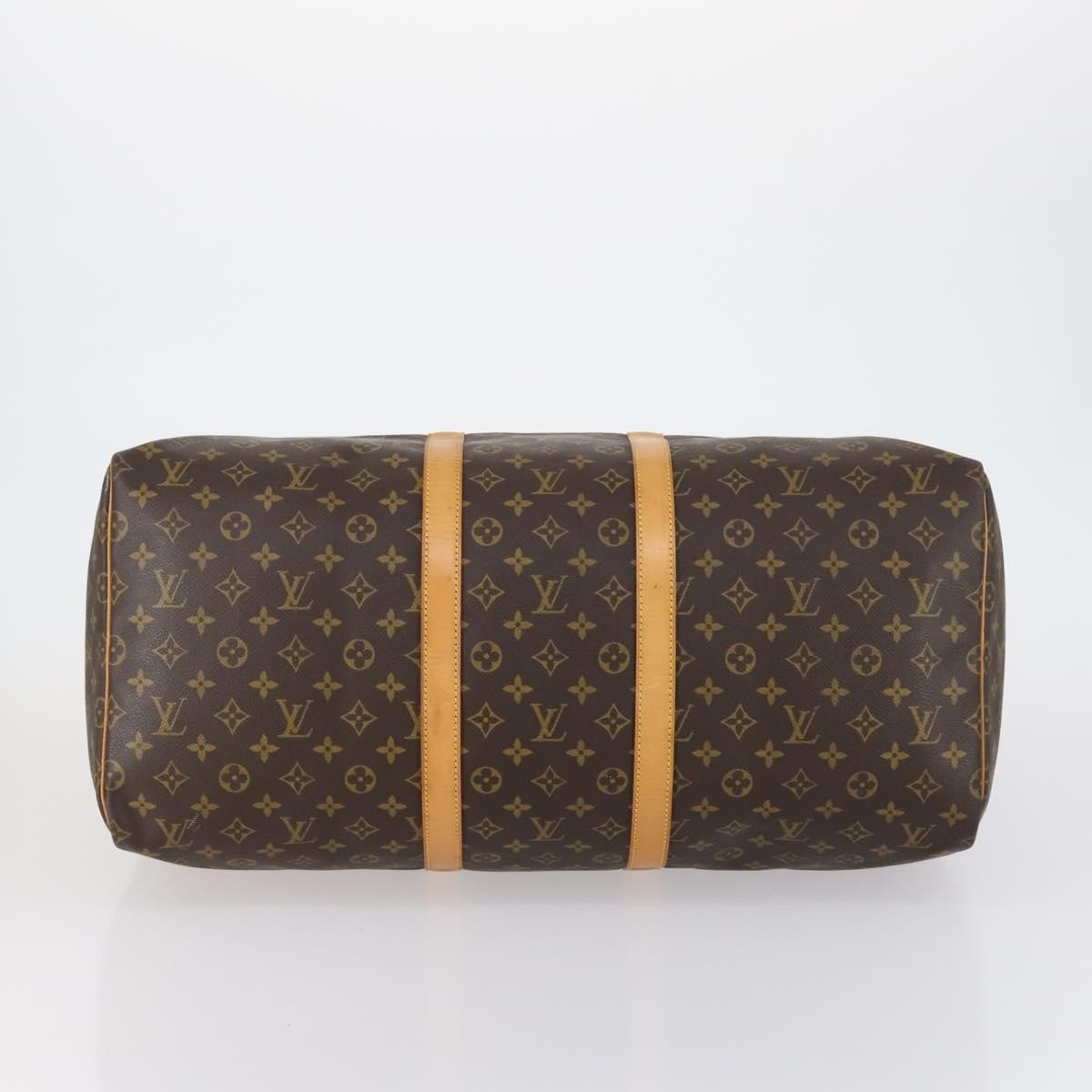 Louis Vuitton Keepall Bag Monogram Canvas Brown Canvas Travel Bag Bag (Pre-Owned)