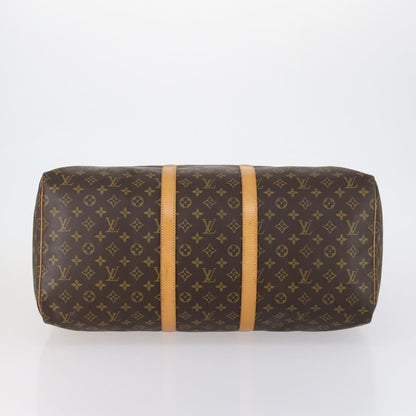 Louis Vuitton Keepall Bag Monogram Canvas Brown Canvas Travel Bag Bag (Pre-Owned)