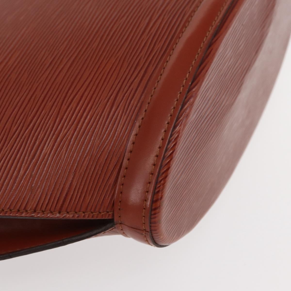 Louis Vuitton Saint Jacques Handbag Epi Leather Brown Leather Handbag (Pre-Owned)