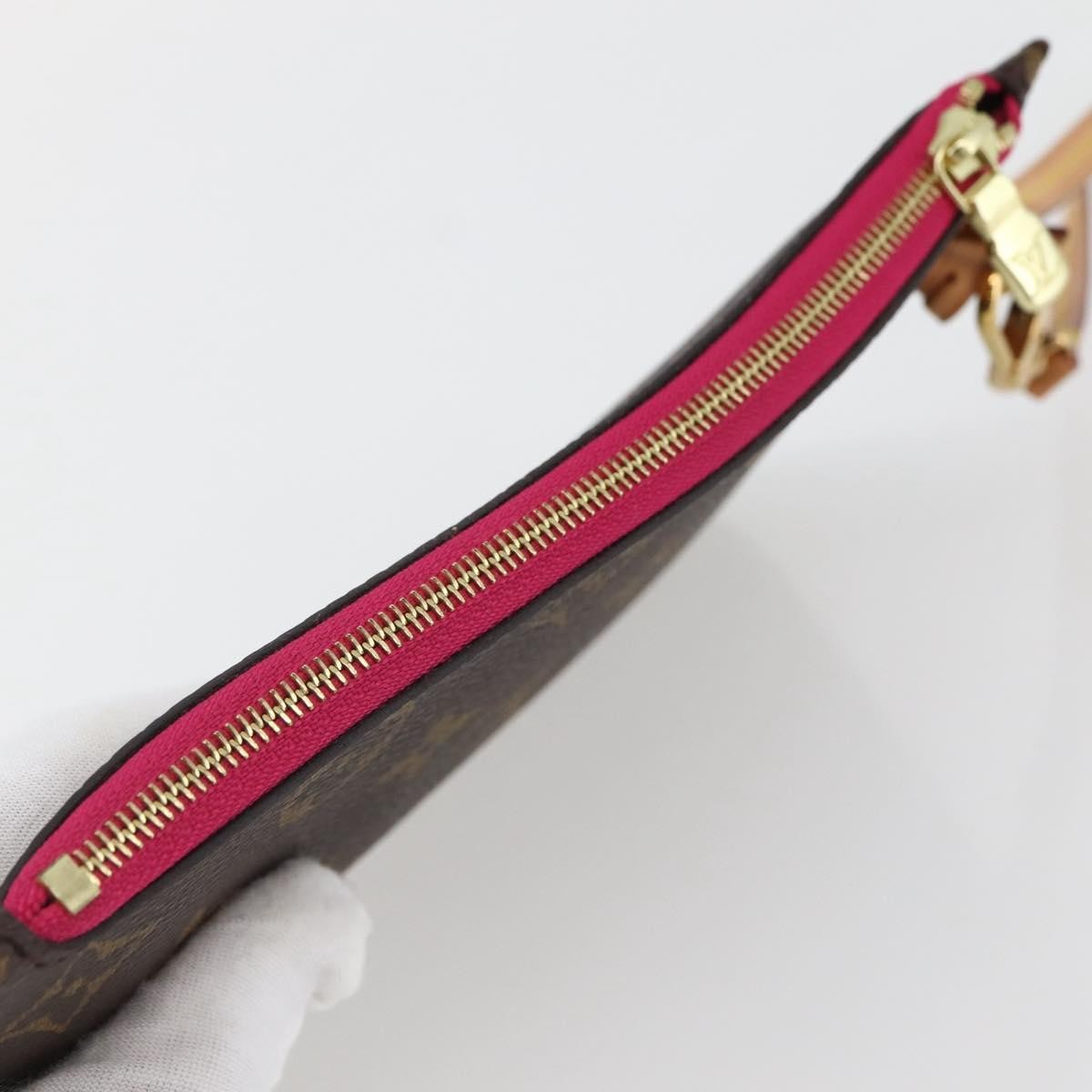 Louis Vuitton Neverfull Pochette Monogram Canvas Brown Canvas Clutche & Pouche Bag (Pre-Owned)