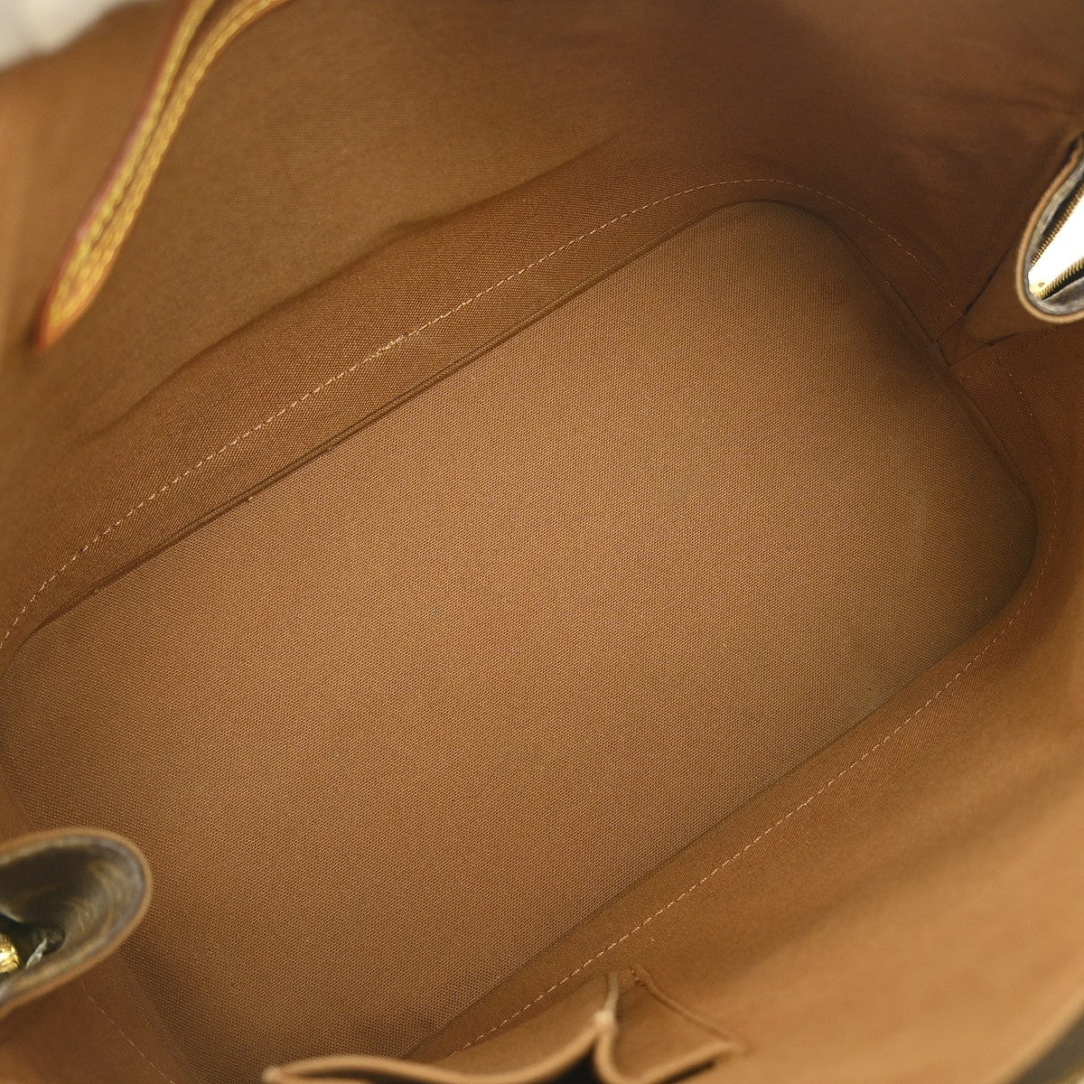Louis Vuitton Alma Handbag Monogram Canvas Brown Canvas Handbag (Pre-Owned)