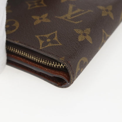 Louis Vuitton Compact Zippe Wallet Monogram Canvas Brown Canvas Wallets Accessory (Pre-Owned)
