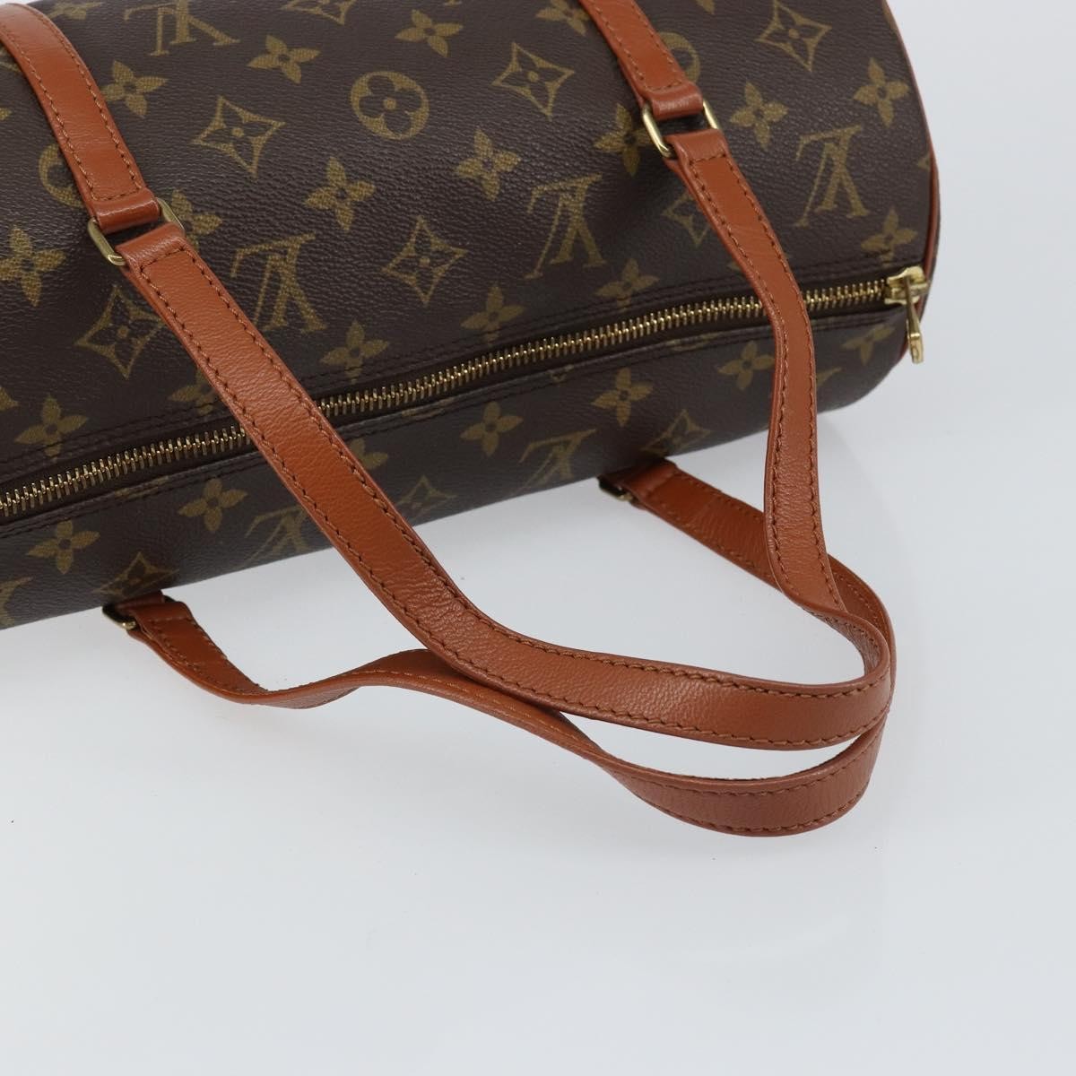 Louis Vuitton Papillon Handbag Monogram Canvas Brown Canvas Shoulder Bag Bag (Pre-Owned)