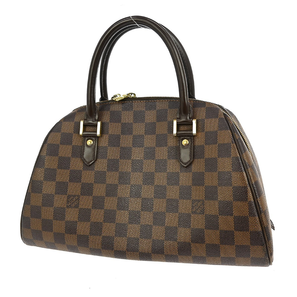 Louis Vuitton Ribera Handbag Damier Brown Canvas Handbag (Pre-Owned)