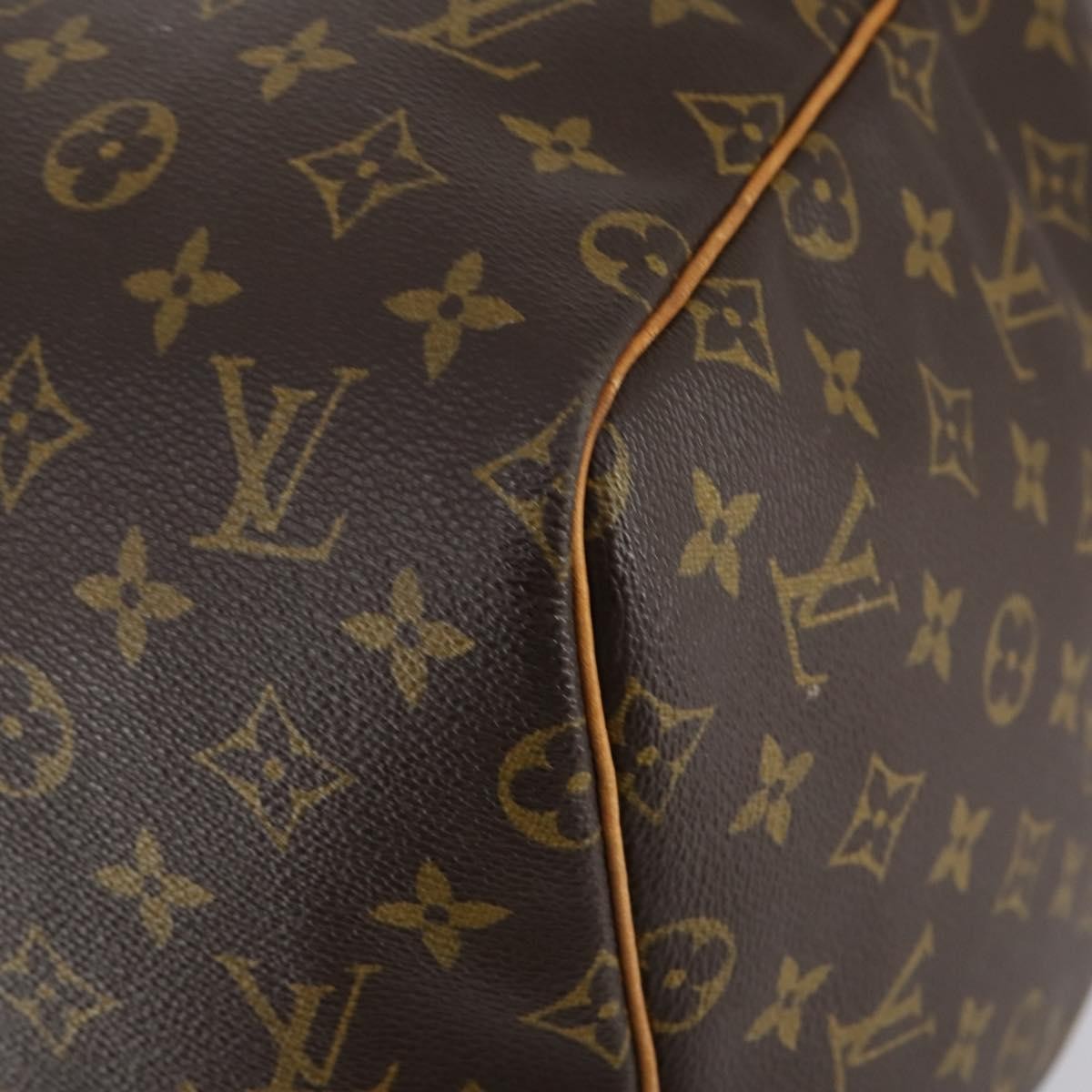 Louis Vuitton Keepall Bag Monogram Canvas Brown Canvas Travel Bag Bag (Pre-Owned)