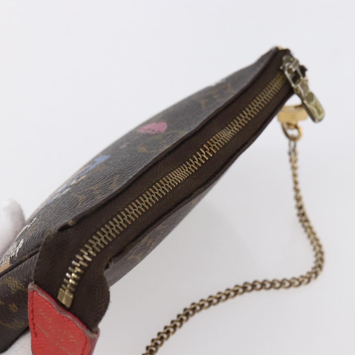 Louis Vuitton Pochette Accessoires Limited Edition Christmas Animation Monogram Canvas Brown Canvas Clutche & Pouche Bag (Pre-Owned)