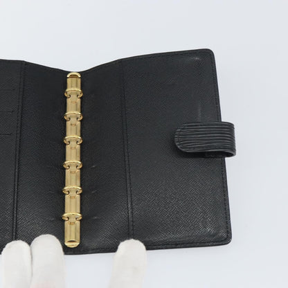 Louis Vuitton Agenda Cover Epi Leather Black Leather Wallets Accessory (Pre-Owned)