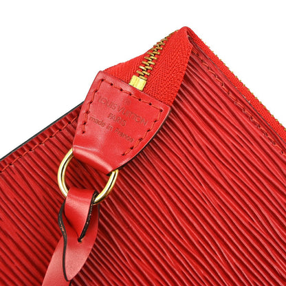 Louis Vuitton Pochette Accessoires Epi Leather Red Leather Clutche & Pouche Bag (Pre-Owned)