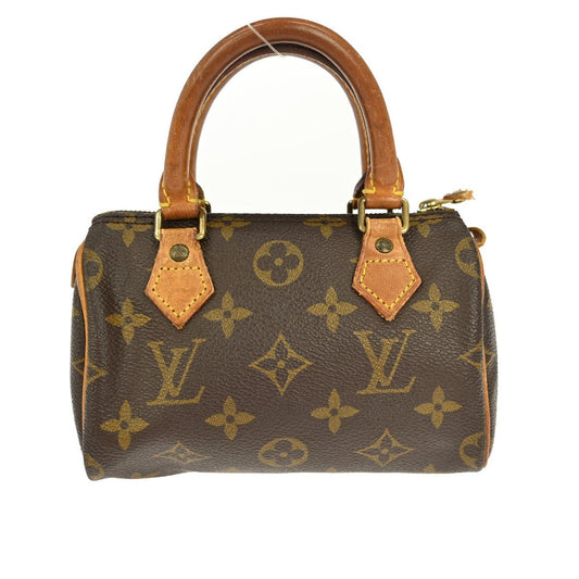 Louis Vuitton Speedy Mini Hl Handbag Monogram Canvas Brown Canvas Handbag (Pre-Owned)