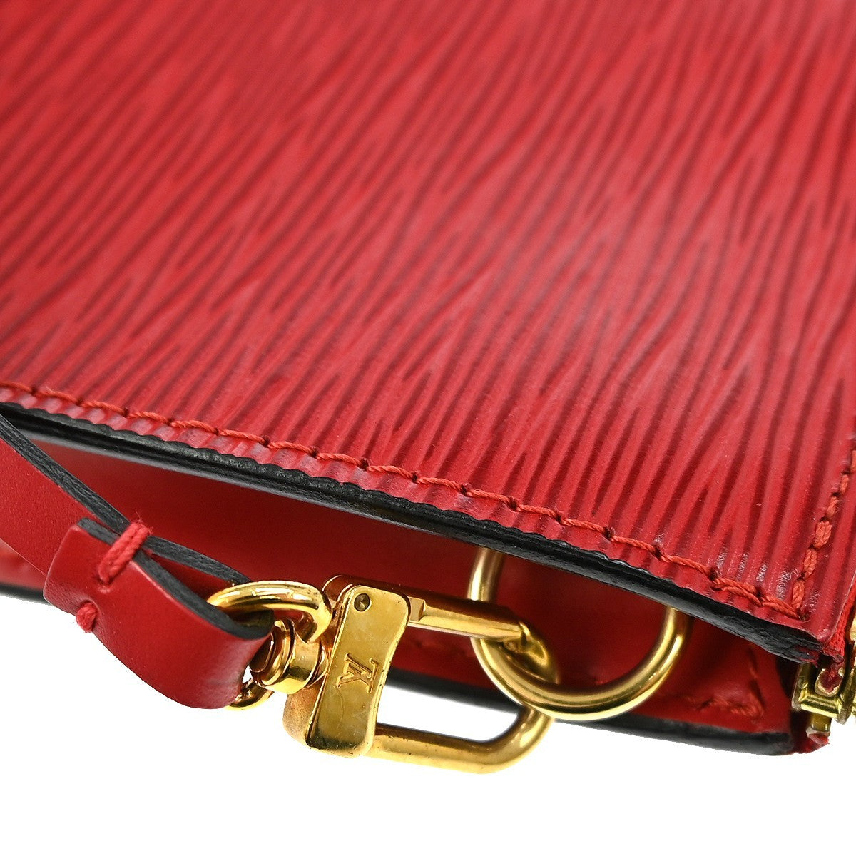 Louis Vuitton Pochette Accessoires Epi Leather Red Leather Clutche & Pouche Bag (Pre-Owned)
