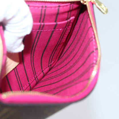 Louis Vuitton Neverfull Pochette Monogram Canvas Brown Canvas Clutche & Pouche Bag (Pre-Owned)