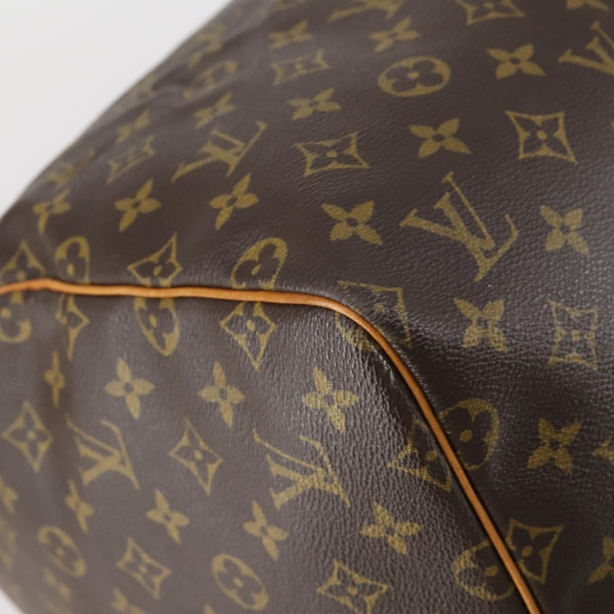 Louis Vuitton Keepall Bag Monogram Canvas Brown Canvas Travel Bag Bag (Pre-Owned)