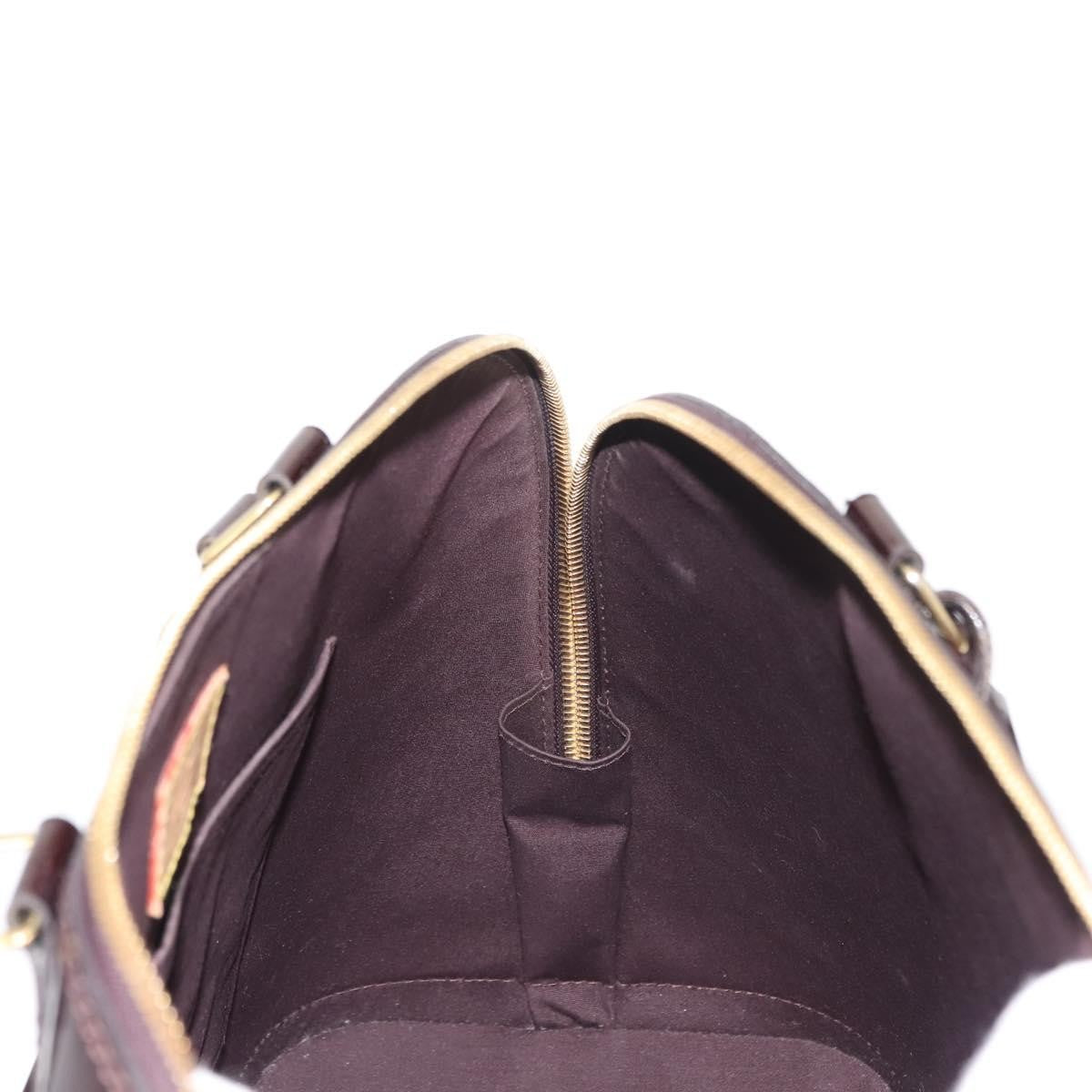 Louis Vuitton Alma Handbag Monogram Vernis Purple Patent_Leather Handbag (Pre-Owned)