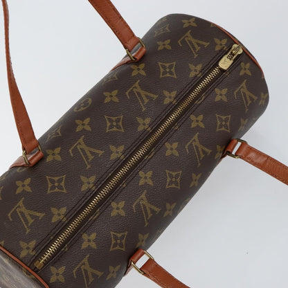 Louis Vuitton Papillon Handbag Monogram Canvas Brown Canvas Shoulder Bag Bag (Pre-Owned)
