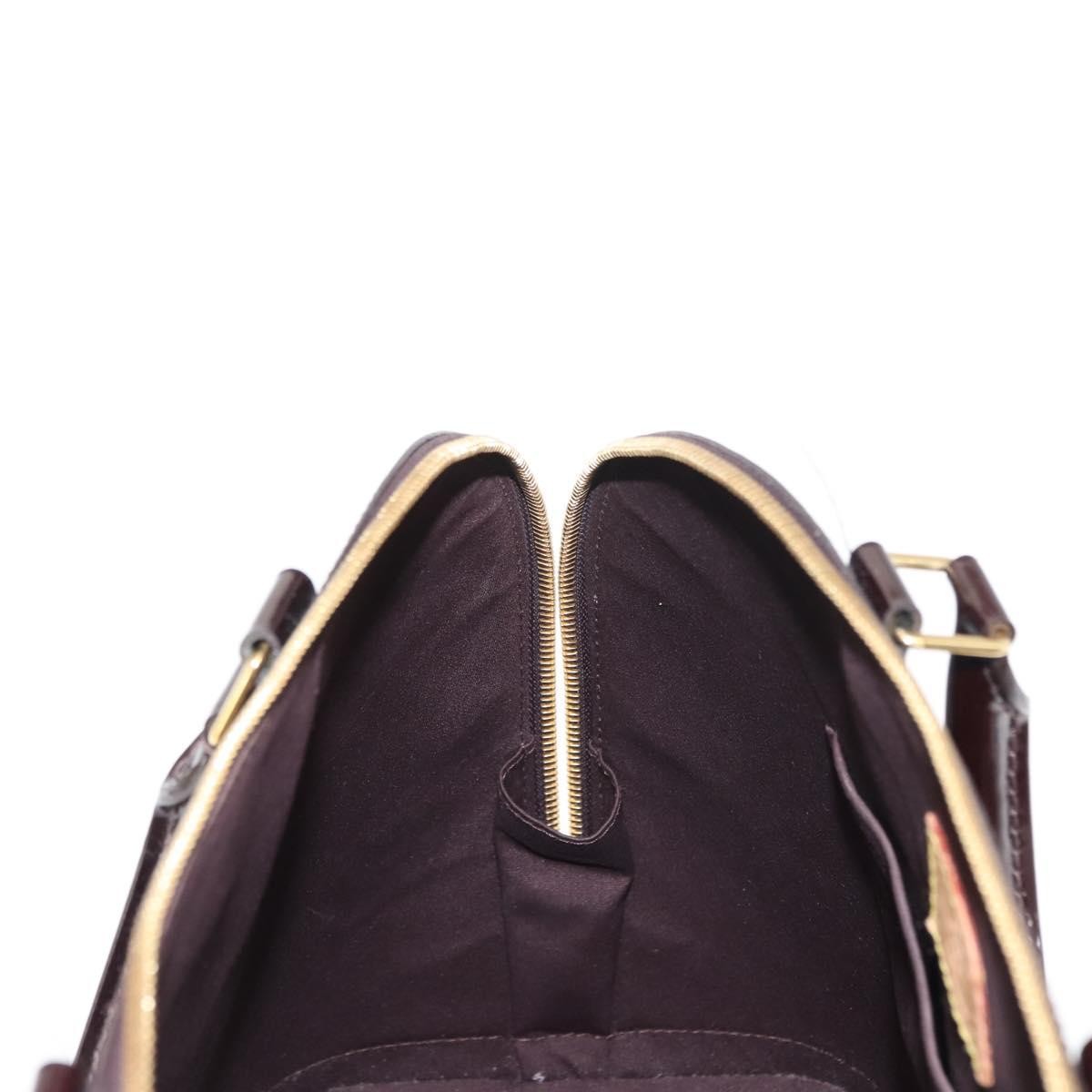 Louis Vuitton Alma Handbag Monogram Vernis Purple Patent_Leather Handbag (Pre-Owned)