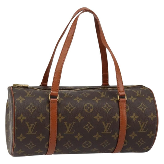 Louis Vuitton Papillon Handbag Monogram Canvas Brown Canvas Shoulder Bag Bag (Pre-Owned)
