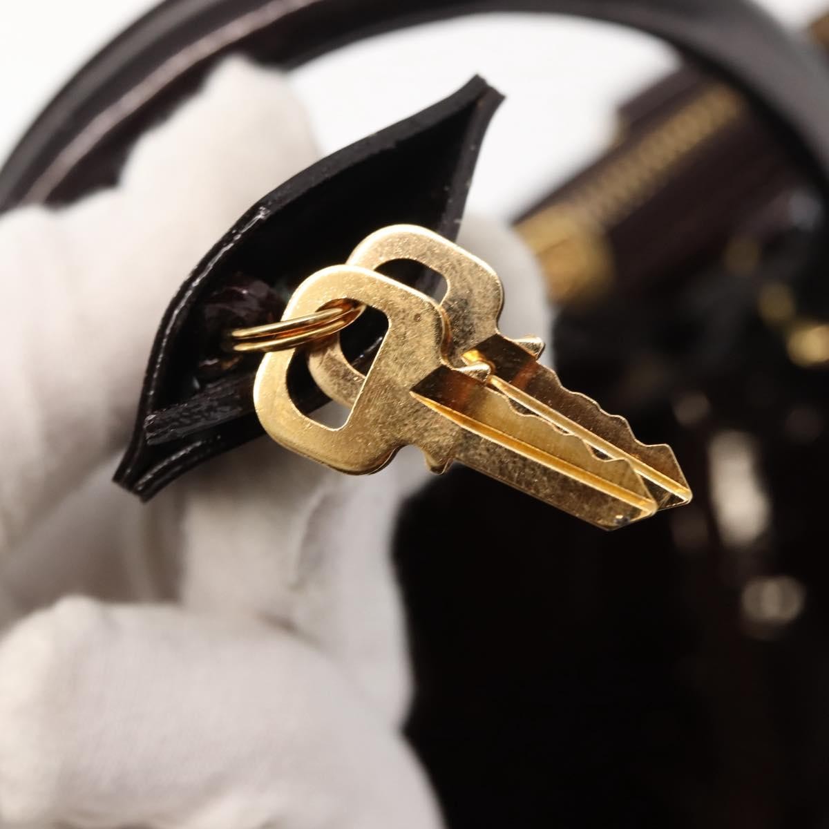 Louis Vuitton Alma Handbag Monogram Vernis Purple Patent_Leather Handbag (Pre-Owned)