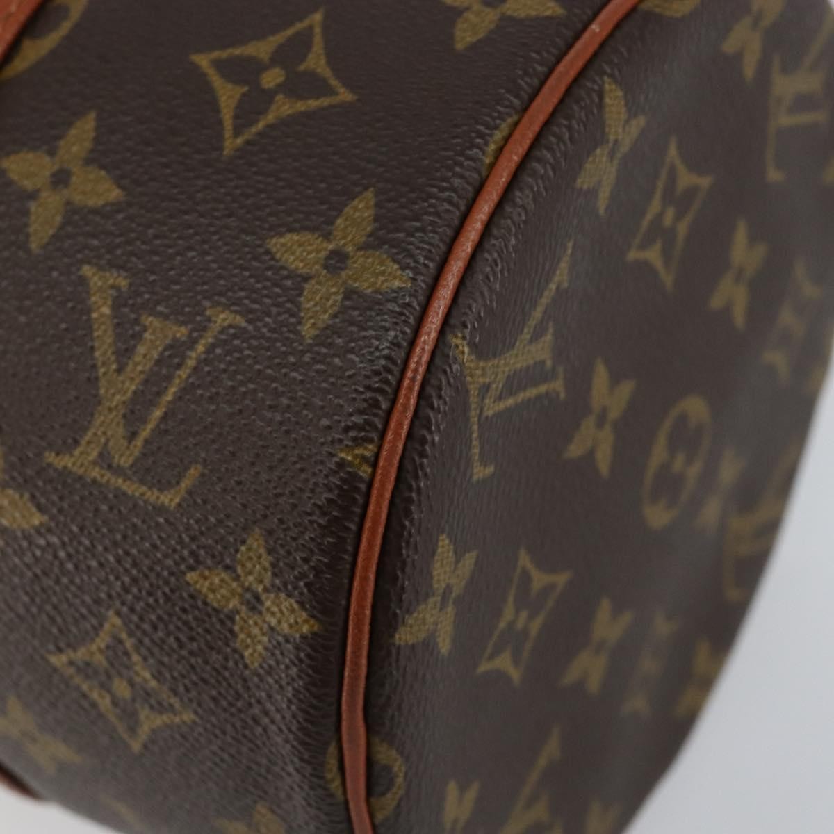 Louis Vuitton Papillon Handbag Monogram Canvas Brown Canvas Shoulder Bag Bag (Pre-Owned)
