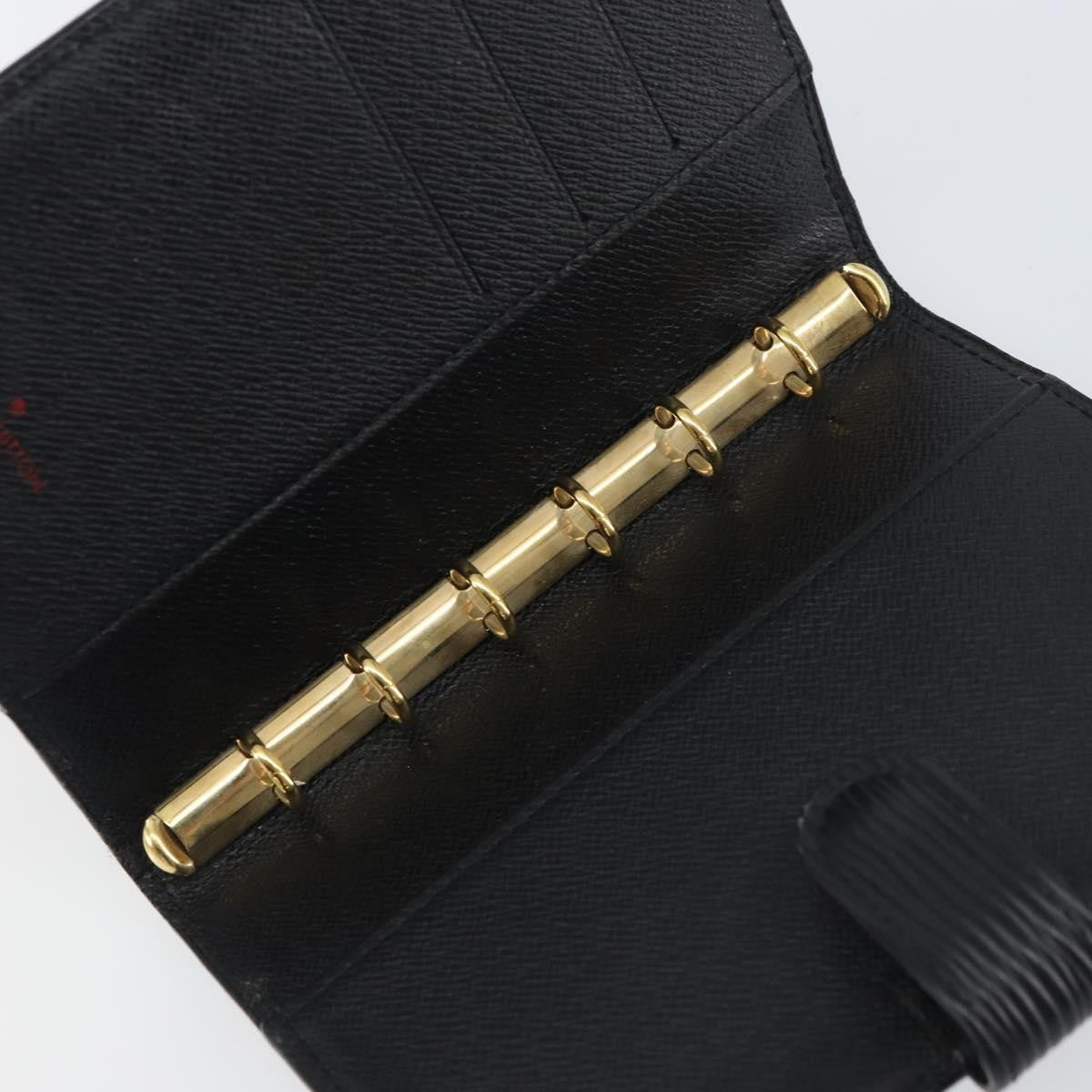 Louis Vuitton Agenda Cover Epi Leather Black Leather Wallets Accessory (Pre-Owned)