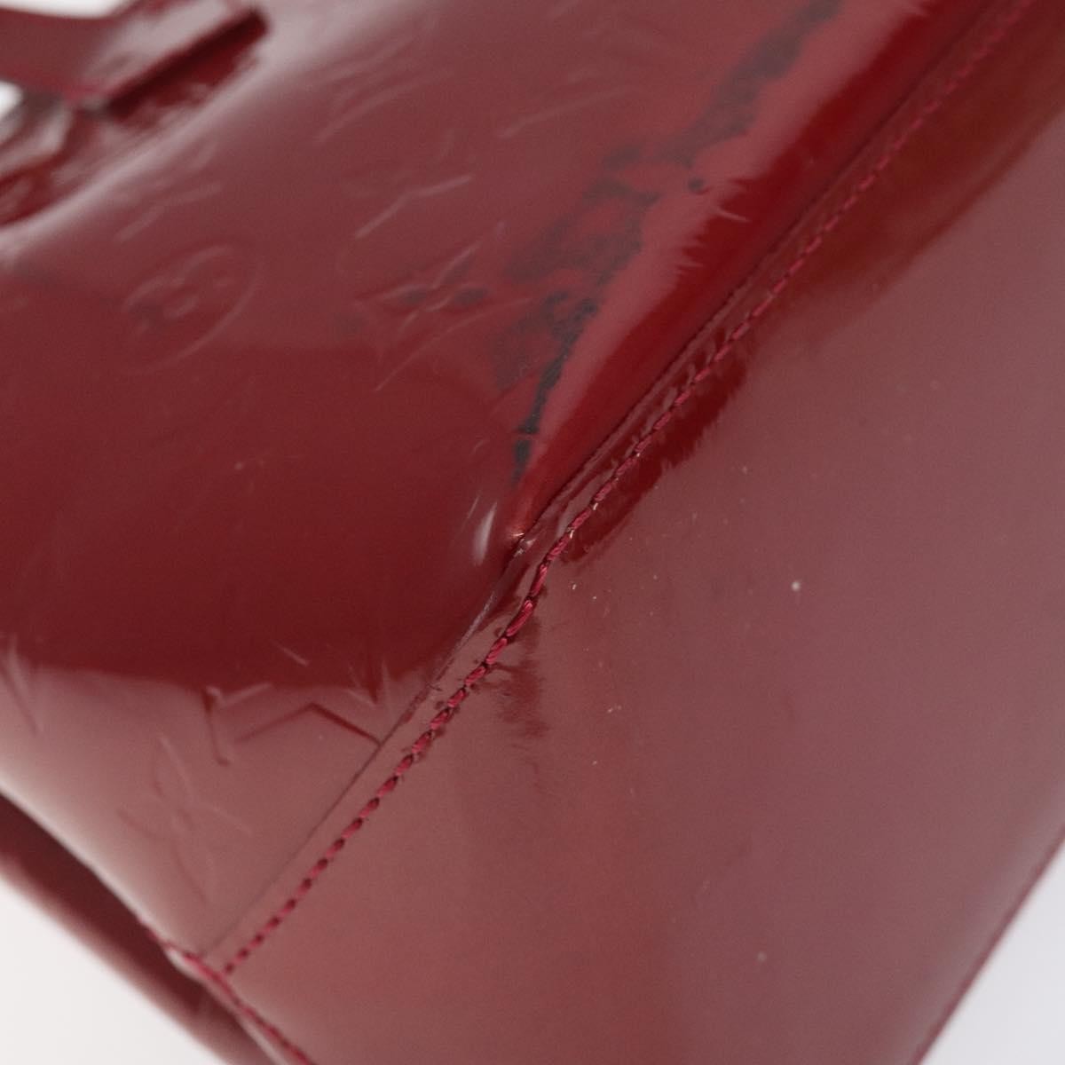 Louis Vuitton Wilshire Handbag Monogram Vernis Red Patent_Leather Handbag (Pre-Owned)