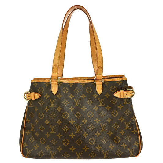 Louis Vuitton Batignolles Handbag Monogram Canvas Brown Canvas Tote Bag Bag (Pre-Owned)