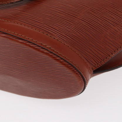 Louis Vuitton Saint Jacques Handbag Epi Leather Brown Leather Handbag (Pre-Owned)