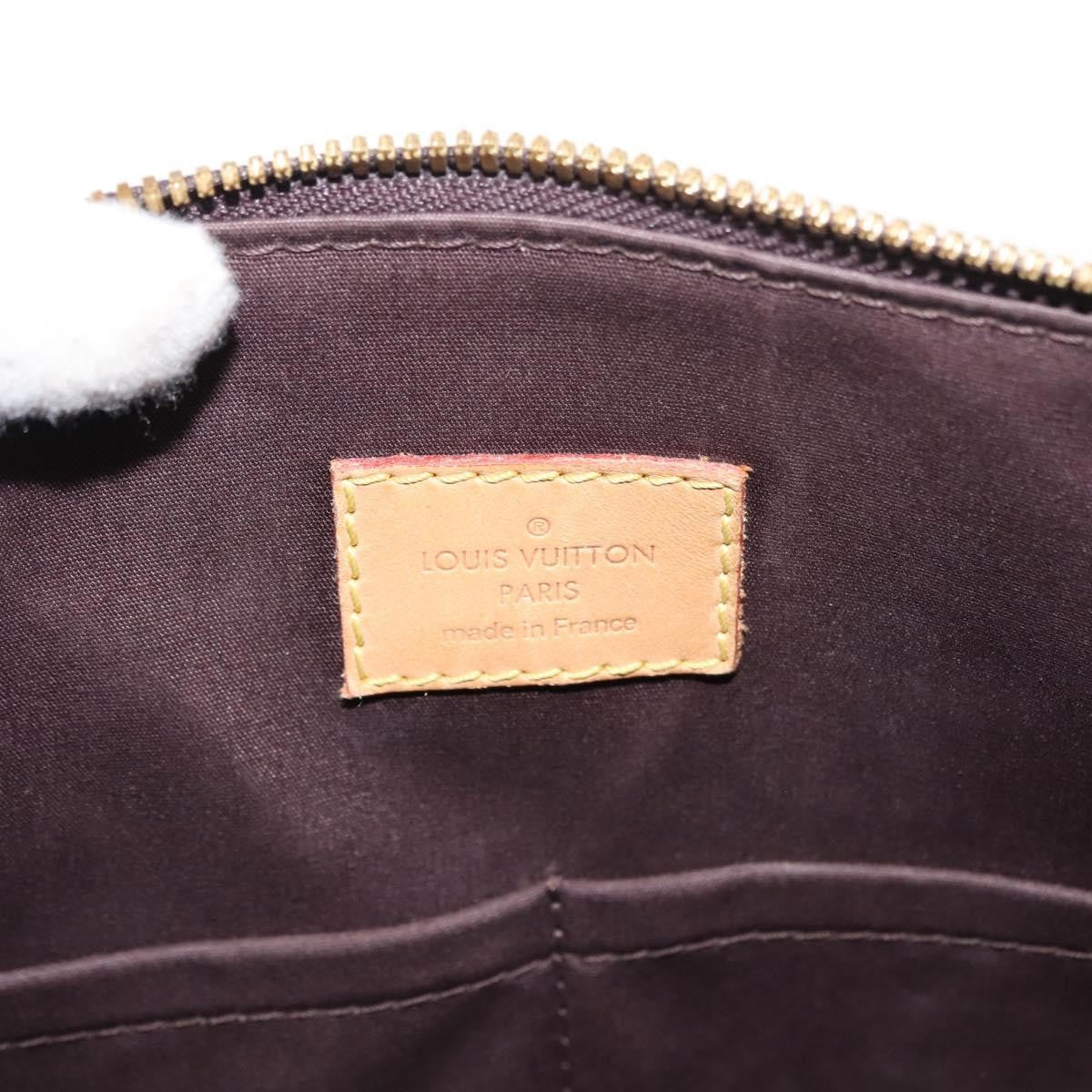 Louis Vuitton Alma Handbag Monogram Vernis Purple Patent_Leather Handbag (Pre-Owned)