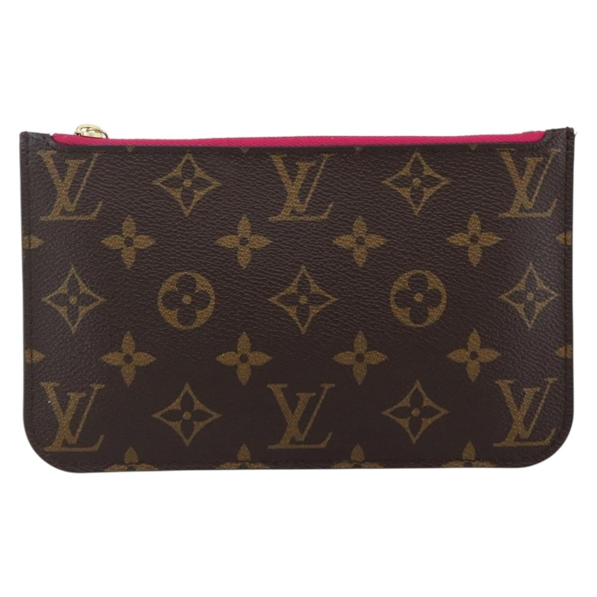 Louis Vuitton Neverfull Pochette Monogram Canvas Brown Canvas Clutche & Pouche Bag (Pre-Owned)