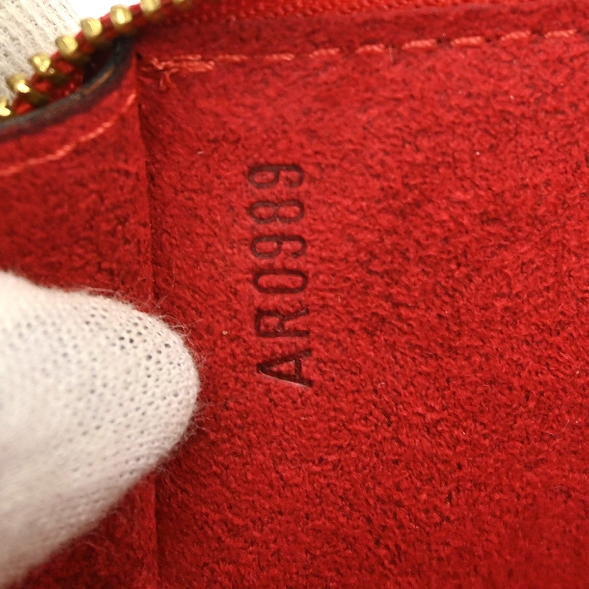 Louis Vuitton Pochette Accessoires Epi Leather Red Leather Clutche & Pouche Bag (Pre-Owned)