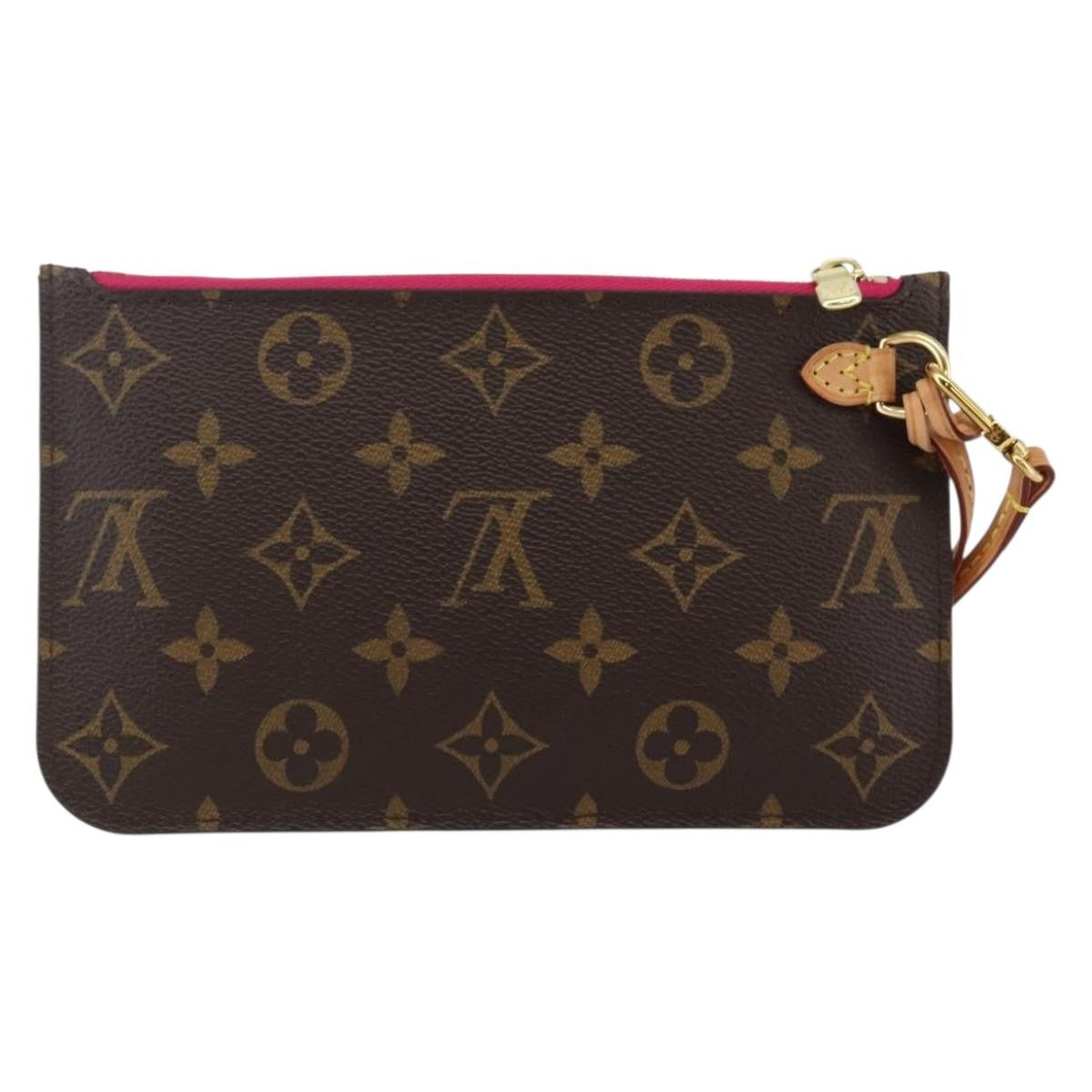Louis Vuitton Neverfull Pochette Monogram Canvas Brown Canvas Clutche & Pouche Bag (Pre-Owned)