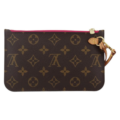 Louis Vuitton Neverfull Pochette Monogram Canvas Brown Canvas Clutche & Pouche Bag (Pre-Owned)