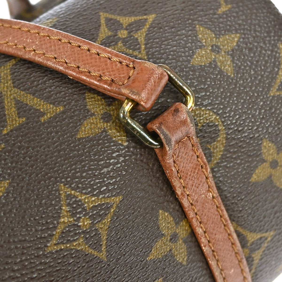 Louis Vuitton Papillon Handbag Monogram Canvas Brown Canvas Handbag (Pre-Owned)
