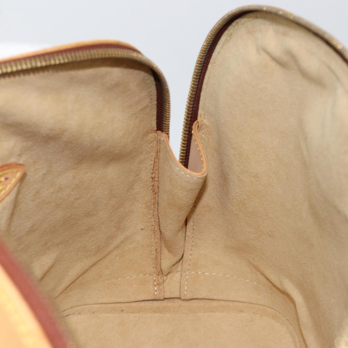 Louis Vuitton Alma Handbag Nomade Leather Beige Leather Handbag (Pre-Owned)