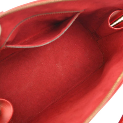 Louis Vuitton Alma Handbag Epi Leather Red Leather Handbag (Pre-Owned)