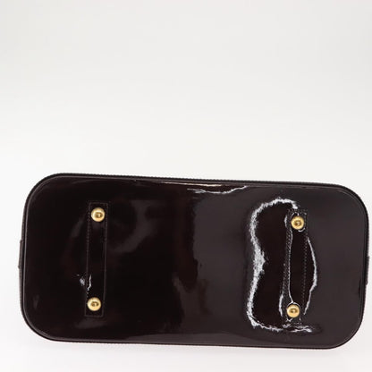 Louis Vuitton Alma Handbag Monogram Vernis Purple Patent_Leather Handbag (Pre-Owned)