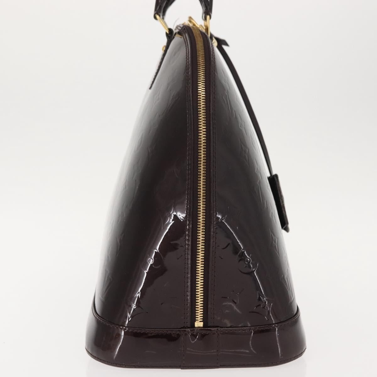 Louis Vuitton Alma Handbag Monogram Vernis Purple Patent_Leather Handbag (Pre-Owned)