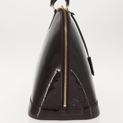 Louis Vuitton Alma Handbag Monogram Vernis Purple Patent_Leather Handbag (Pre-Owned)