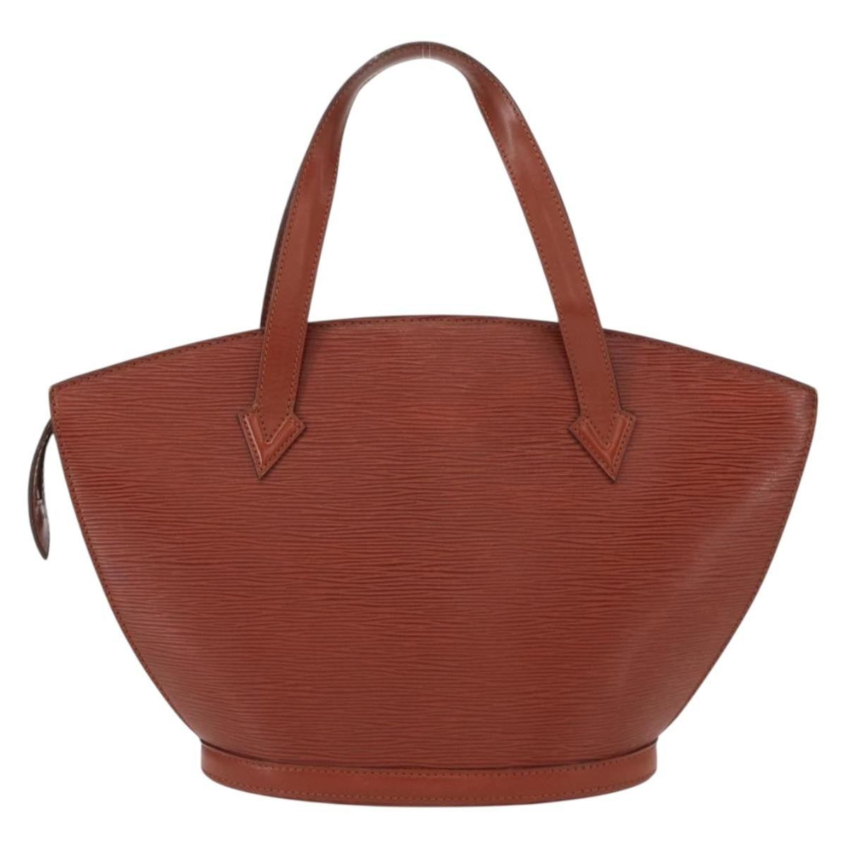 Louis Vuitton Saint Jacques Handbag Epi Leather Brown Leather Handbag (Pre-Owned)