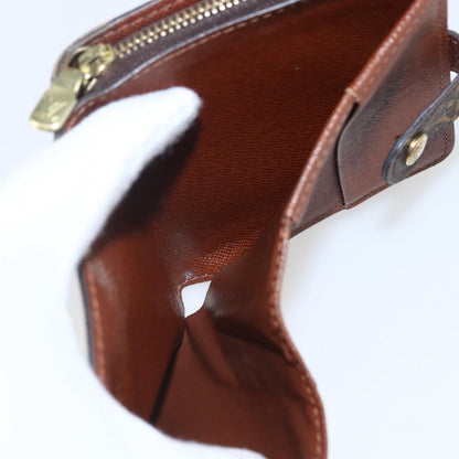 Louis Vuitton Compact Zippe Wallet Monogram Canvas Brown Canvas Wallets Accessory (Pre-Owned)