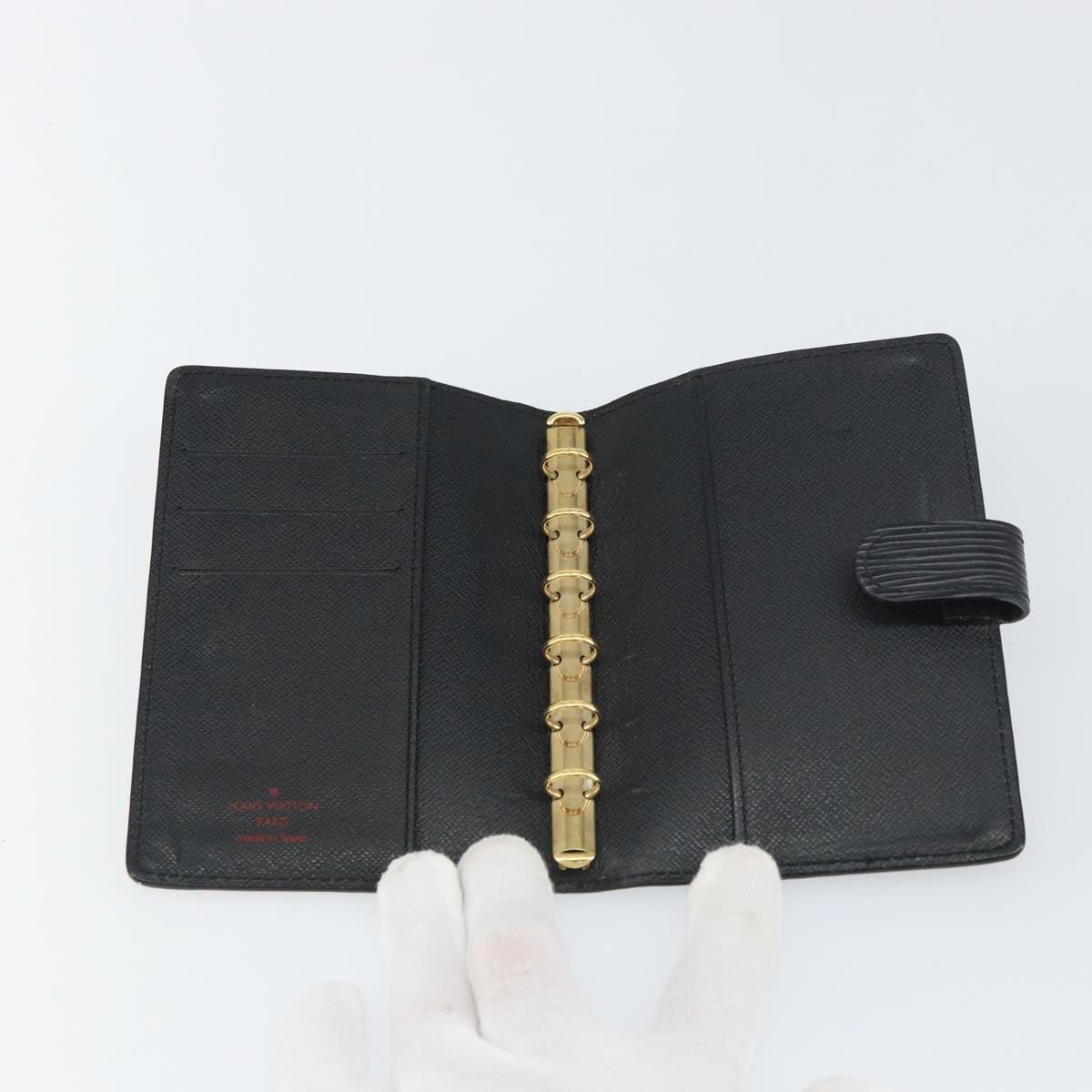 Louis Vuitton Agenda Cover Epi Leather Black Leather Wallets Accessory (Pre-Owned)