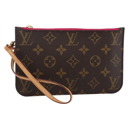 Louis Vuitton Neverfull Pochette Monogram Canvas Brown Canvas Clutche & Pouche Bag (Pre-Owned)