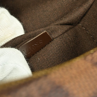 Louis Vuitton Naviglio Handbag Damier Brown Canvas Shoulder Bag Bag (Pre-Owned)