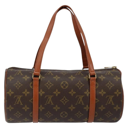 Louis Vuitton Papillon Handbag Monogram Canvas Brown Canvas Shoulder Bag Bag (Pre-Owned)