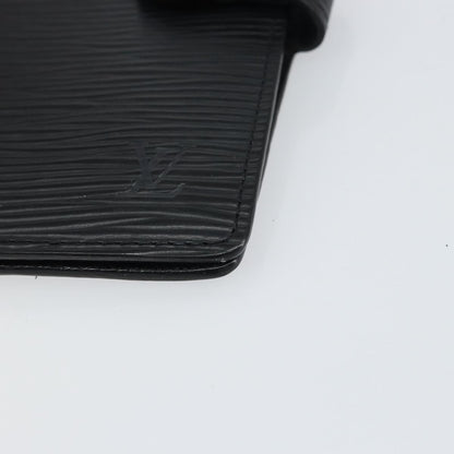 Louis Vuitton Agenda Cover Epi Leather Black Leather Wallets Accessory (Pre-Owned)