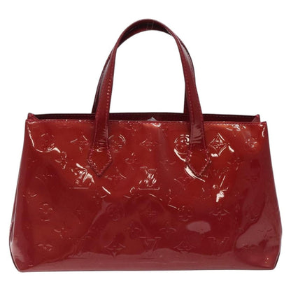 Louis Vuitton Wilshire Handbag Monogram Vernis Red Patent_Leather Handbag (Pre-Owned)