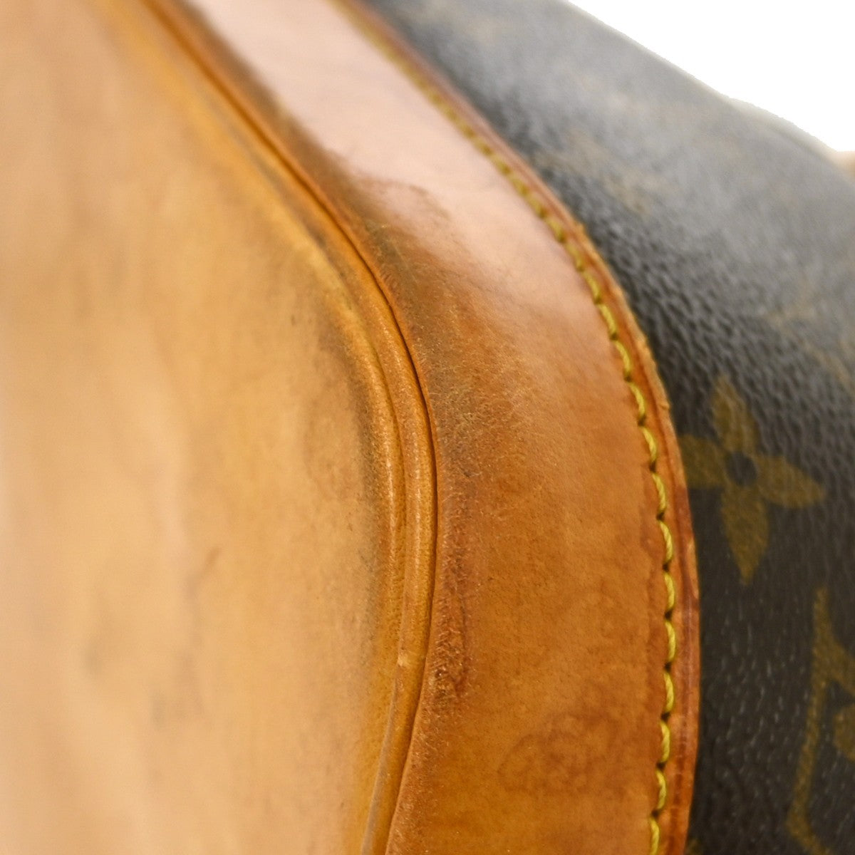 Louis Vuitton Alma Handbag Monogram Canvas Brown Canvas Handbag (Pre-Owned)